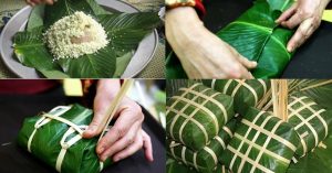 Khâu chọn nguyên liệu cho bánh chưng Đất Tổ phải cực kỳ kỹ lưỡng